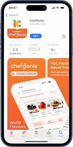 ChefGenie app on iPhone